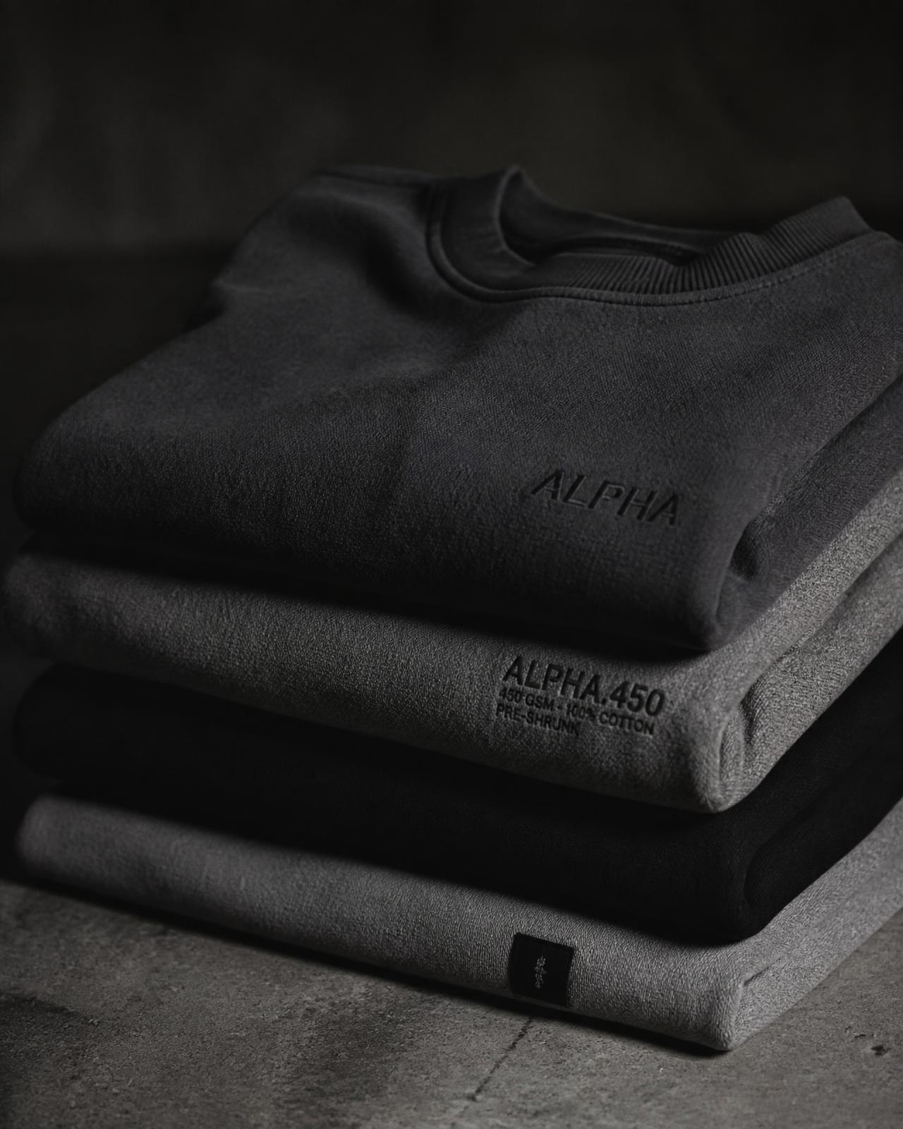 Stacked heavyweight GREYELO garments